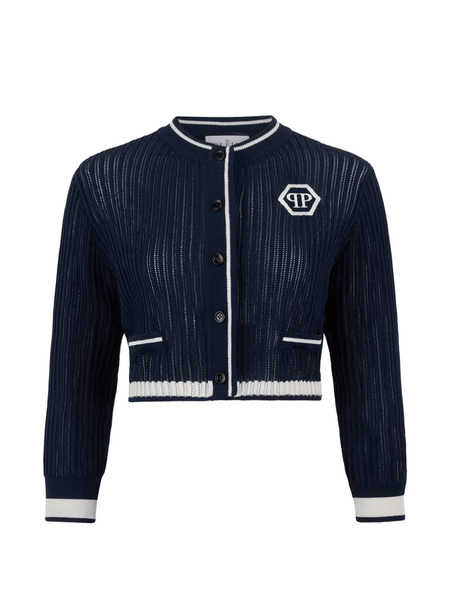  Philipp Plein Long-sleeve Buttoned Cardigan - Blue 