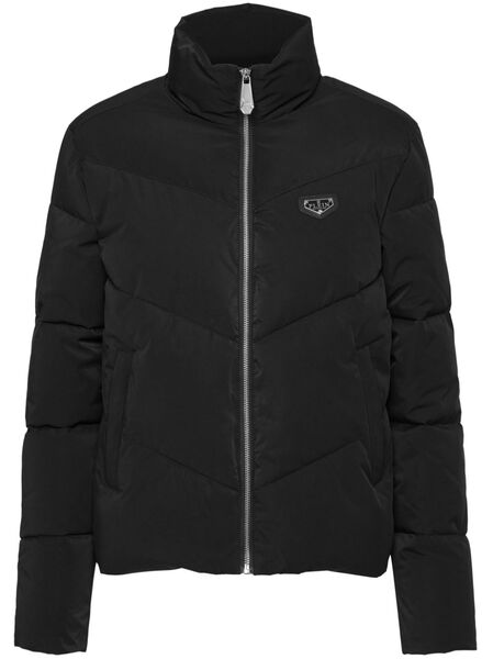  Philipp Plein Long Sleeve Puffer Jacket - Black 
