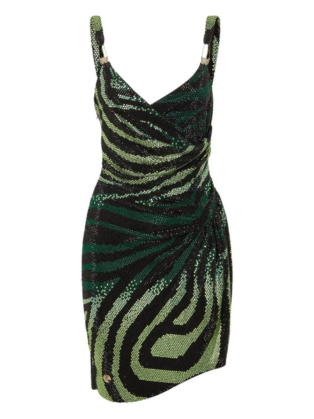  Philipp Plein 'mini Dress Crystal' - Green 