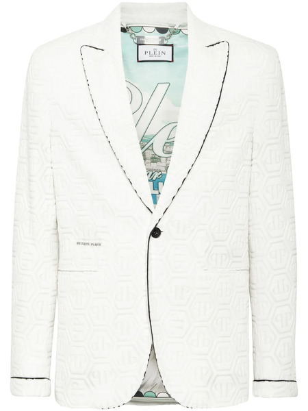  Philipp Plein Monogram Blazer - White 