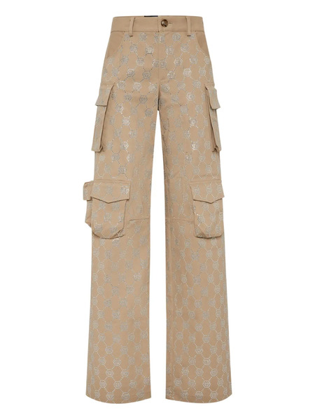  Philipp Plein Monogram Cargo-pocket Trousers - Neutrals 