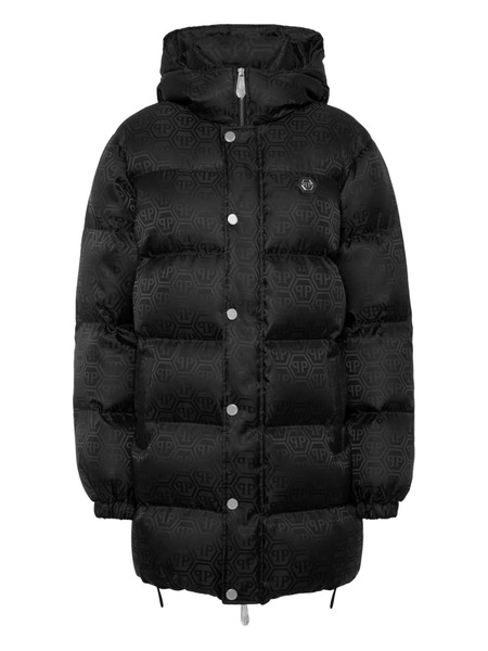 Philipp Plein Monogram Coat - Black 