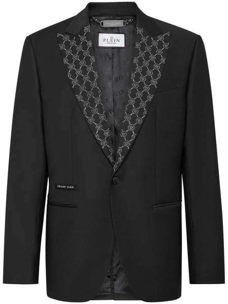  Philipp Plein Monogram-pattern Blazer - Black 