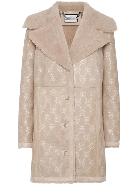  Philipp Plein Monogram-pattern Coat - Neutrals 