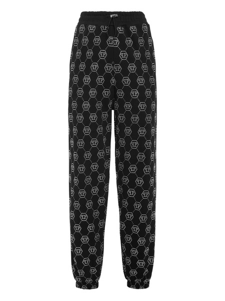  Philipp Plein Monogram-pattern Track Pants - Black 