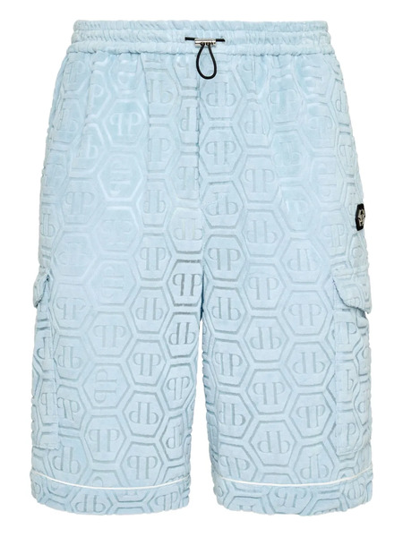  Philipp Plein Monogram Shorts - Blue 