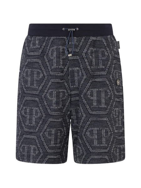  Philipp Plein Monogram Shorts - Blue 