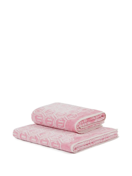  Philipp Plein Patterned Guest Towel Set - Pink 