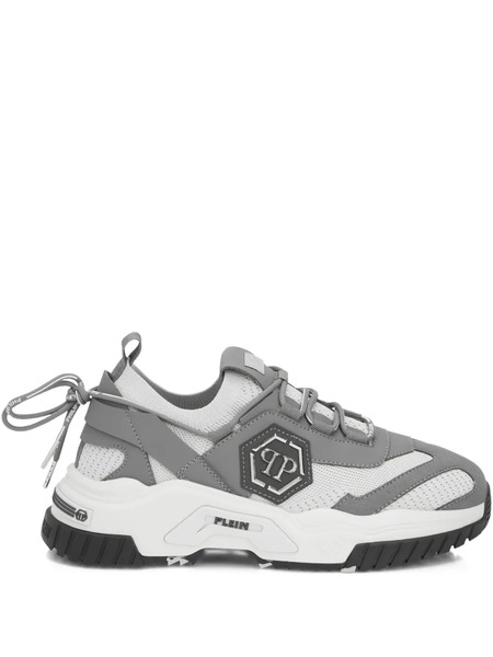  Philipp Plein Predator Logo-plaque Trainers - Grey 