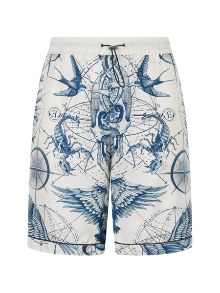  Philipp Plein Printed Shorts - White 