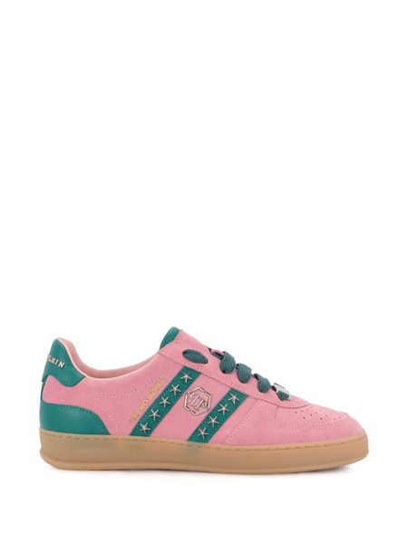  Philipp Plein Retro Rebel Studded Sneakers - Pink 