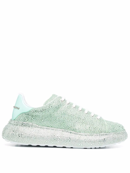  Philipp Plein Runner Crystal Low-top Sneakers - Green 
