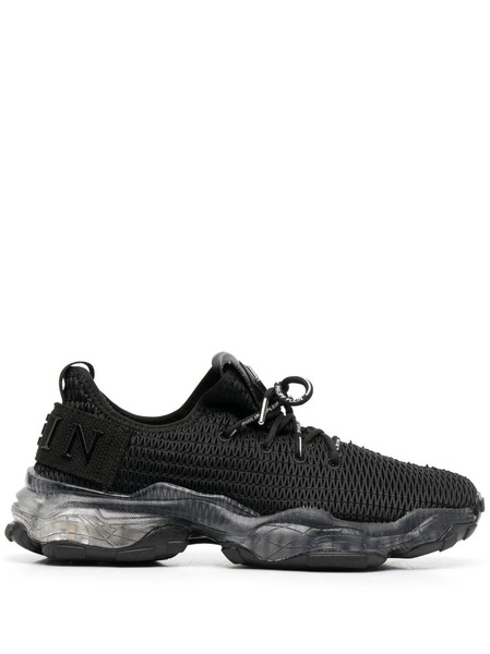  Philipp Plein Runner Hyper $hock Sneakers - Black 