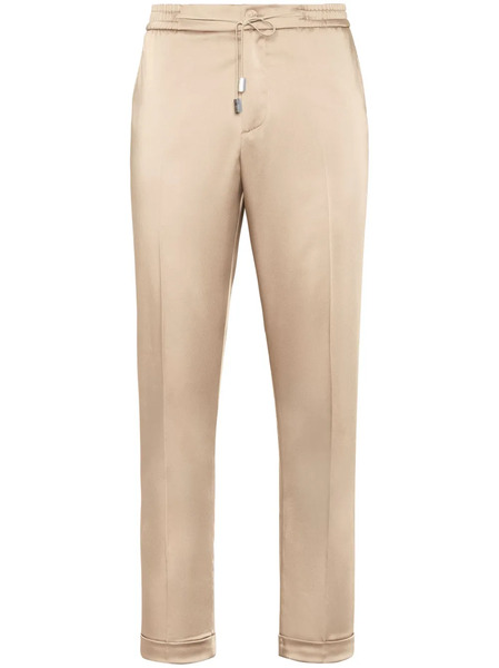  Philipp Plein Satin Tailored Trousers - Neutrals 