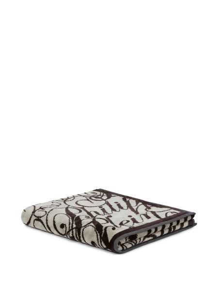  Philipp Plein Signature Bath Towel - Neutrals 