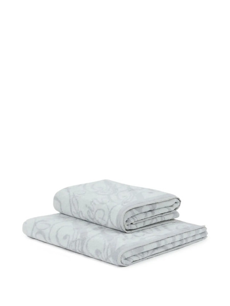  Philipp Plein Signature Guest Towel Set (set Of Two) - White 