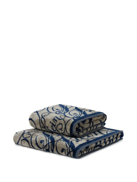  Philipp Plein Signature-patterned Guest Towel Set - Neutrals 