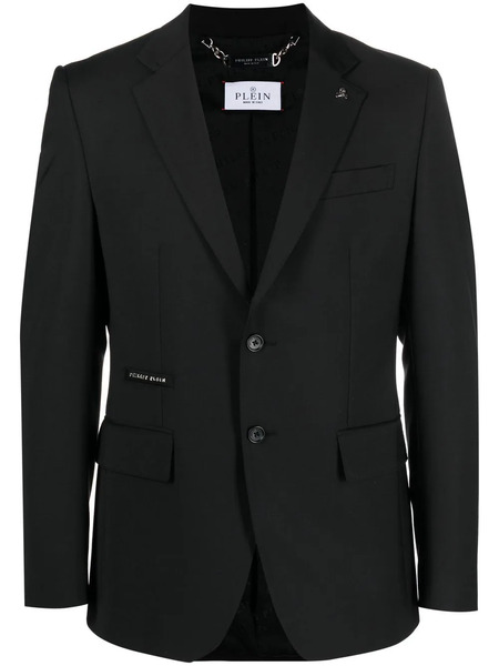  Philipp Plein Single Breasted Blazer - Black 