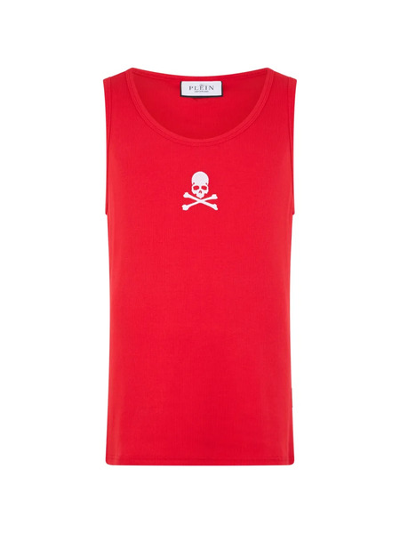  Philipp Plein Skull-embroidered Tank Top 