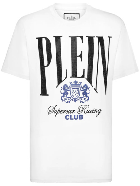  Philipp Plein Strass Cars Racing T-shirt - White 