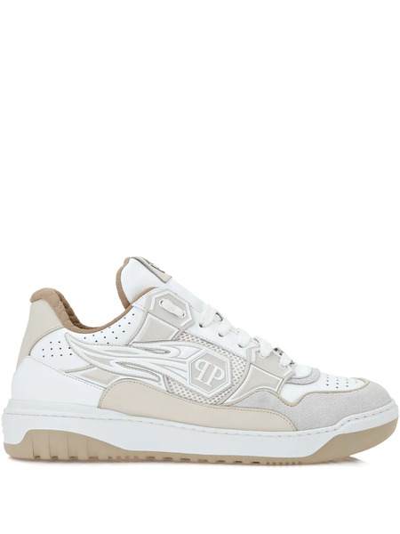  Philipp Plein Strass Hexagon Sneakers - Neutrals 