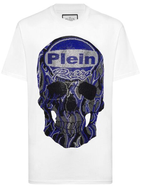  Philipp Plein Strass Skull T-shirt - White 