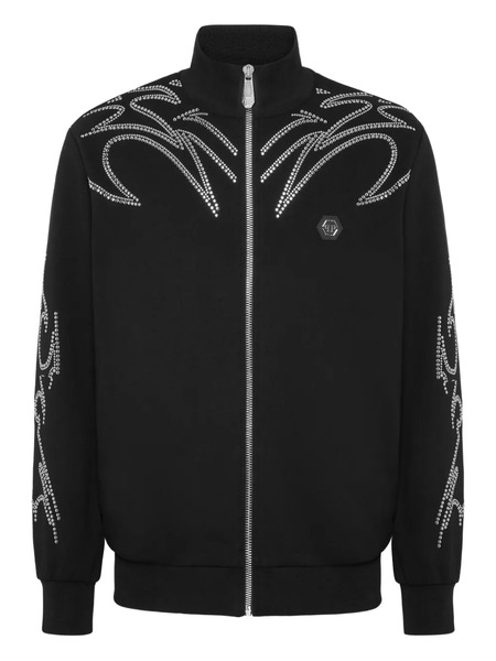  Philipp Plein Stud-embellished Track Jacket - Black 