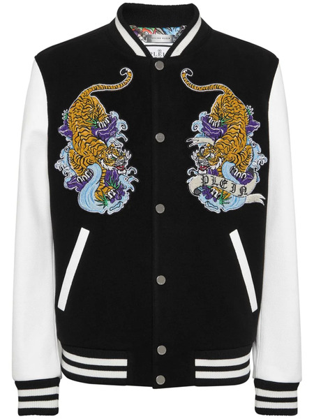  Philipp Plein Tattoo-patches Bomber Jacket - Black 