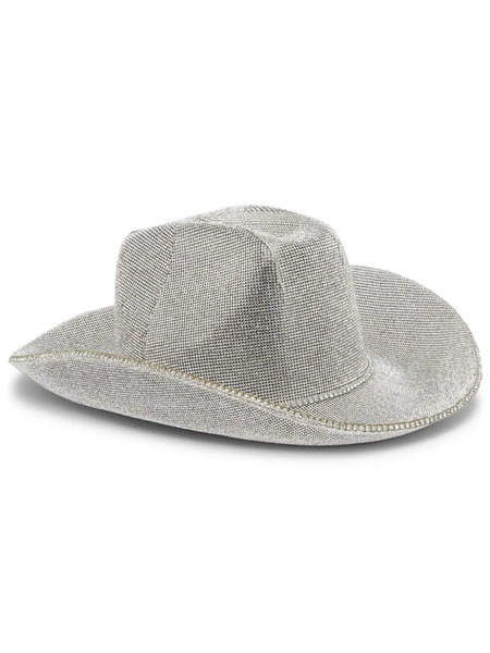  Philipp Plein Texas Crystal-embellished Hat - Silver 