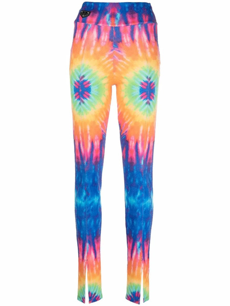  Philipp Plein Tie-dye High-rise Leggings - Blue 