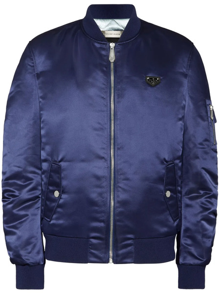  Philipp Plein Top Gun Bomber Jacket - Blue 