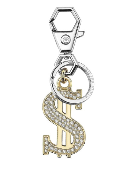  Philipp Plein Valentine Dollar Keyring - Silver 