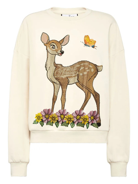  Philipp Plein Washed Fairy Sweatshirt - Neutrals 