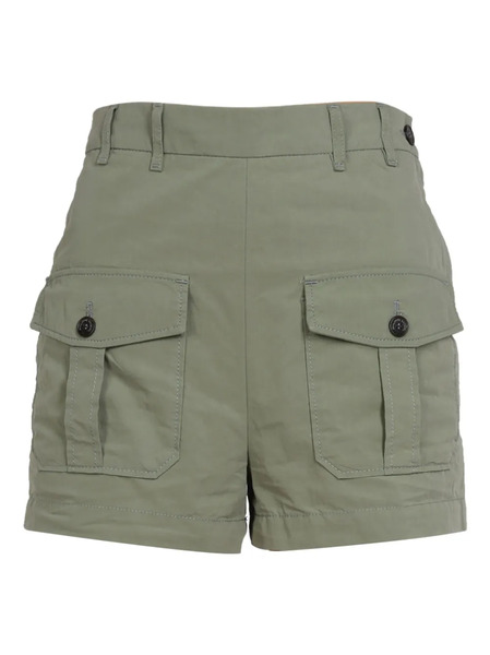  Philippe Model Paris Buttoned Cargo-pockets Shorts - Green 