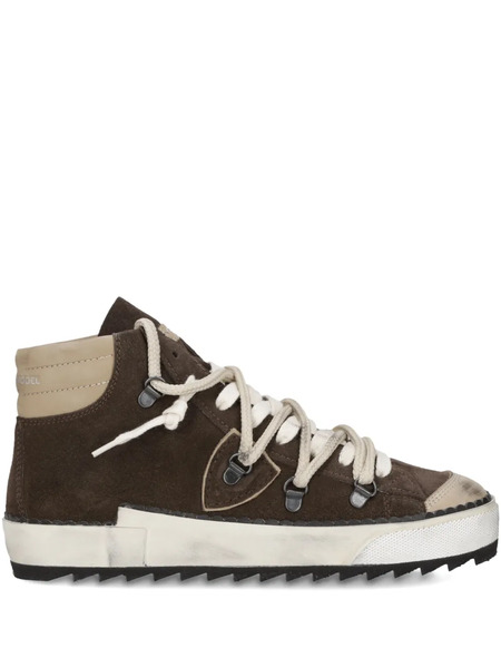  Philippe Model Paris High-top Suede Sneakers - Brown 