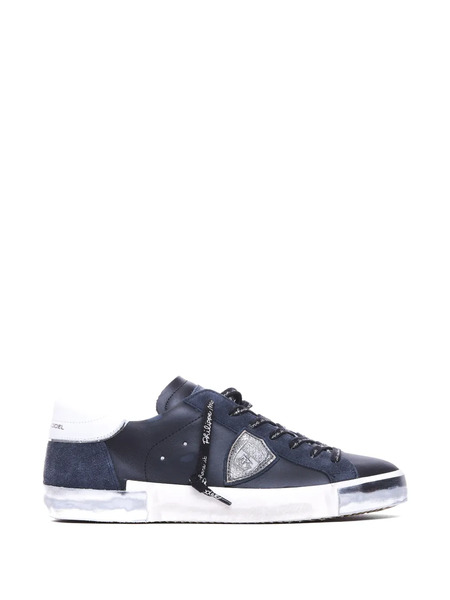  Philippe Model Paris Logo Round Toe Sneakers - Blue 
