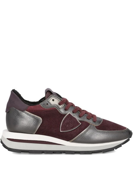  Philippe Model Paris Metallic Running Sneakers - Red 