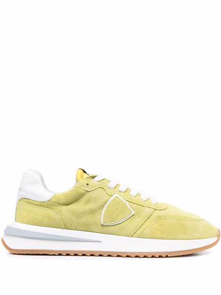  Philippe Model Paris Panelled Low-top Suede Sneakers - Yellow 