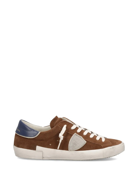 Philippe Model Paris Prsx Shield-shape-appliqué Sneakers - Brown 