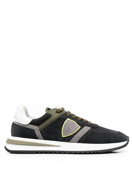 Philippe Model Paris Suede Panelled Sneakers - Black 
