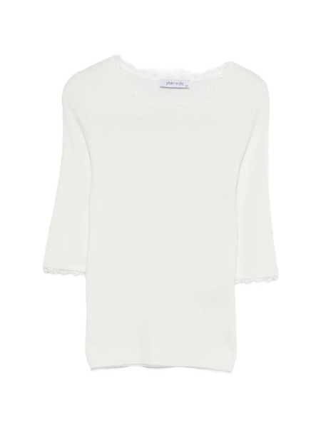  Philo-sofie Lace-trim Sweater - Neutrals 