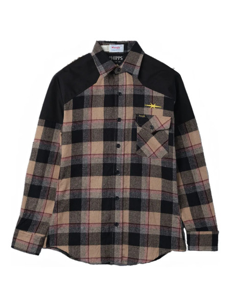  Phipps Check-print Shirt - Brown 