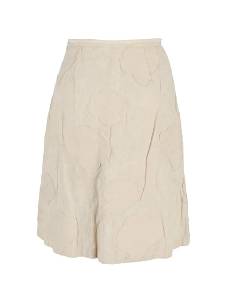  Piazza Sempione Patchwork A-line Midi Skirt - Neutrals 