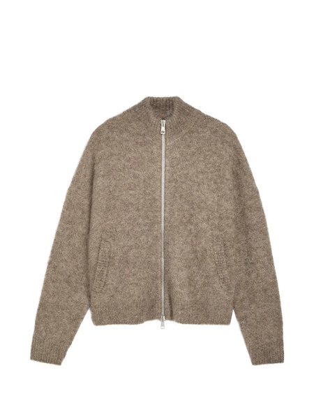  Picante Zip-up Cardigan - Brown 