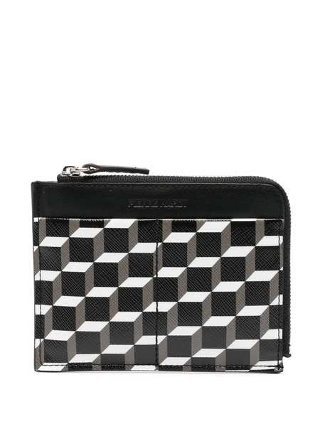  Pierre Hardy Perspective Cube Leather Wallet - Black 