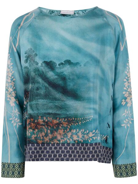  Pierre-louis Mascia Aloe Blouse - Blue 