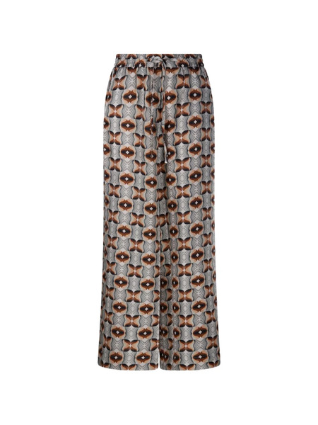  Pierre-louis Mascia Aloe Patterned Drawstring Trousers - Grey 