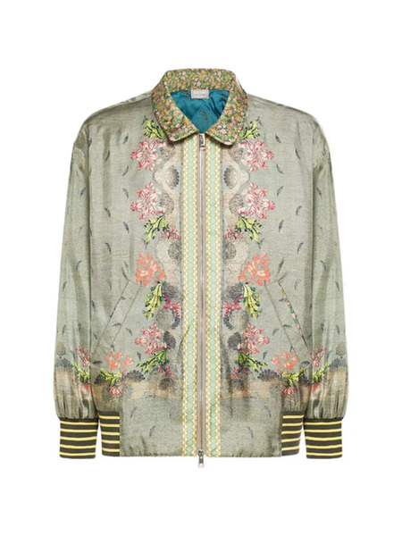  Pierre-louis Mascia Floral-pattern Bomber Jacket - Green 