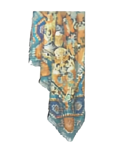  Pierre-louis Mascia Jacquard-pattern Scarf - Orange 