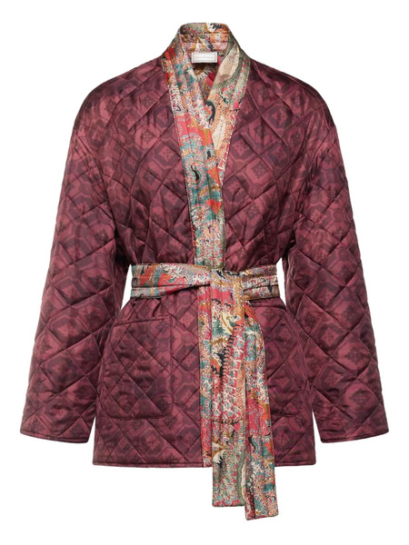  Pierre-louis Mascia Quilted Patterned Coat - Red 